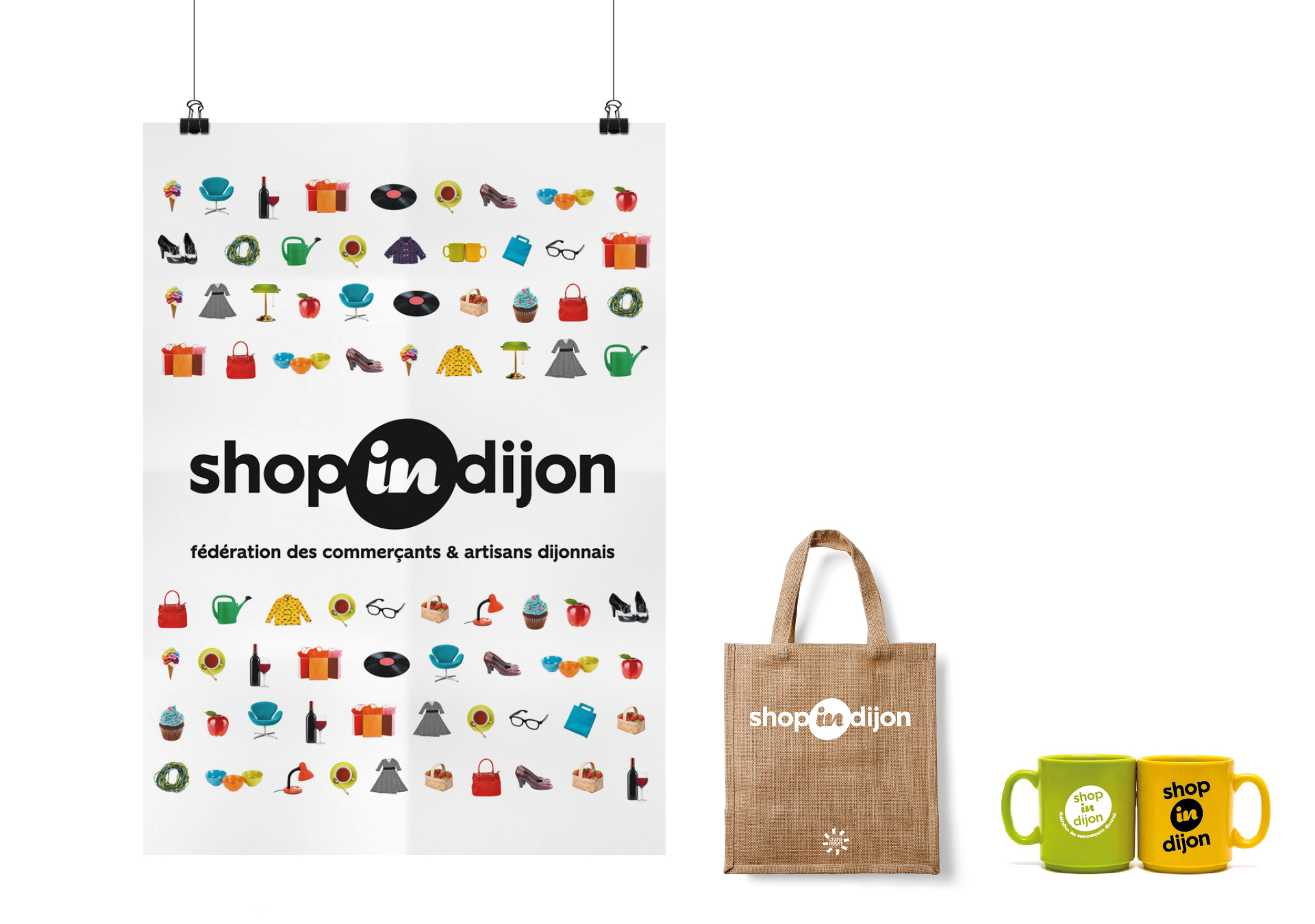 shop-in-dijon-union-commercants graphisme design creation typographie communication DA logo print branding digital evenementiel marylene goncalves gonk lyon